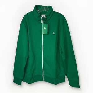 NWT Flint Park Green Full Zip Jacket XL Athleisure Track Jacket